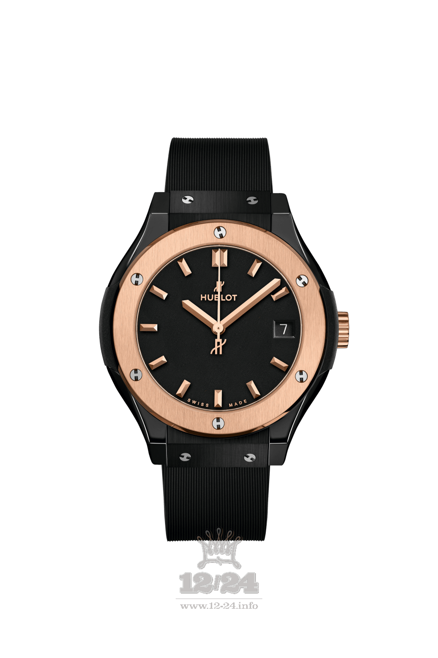 Hublot Classic Fusion Watch 581.CO.1181.RX 33 mm Pink gold Ceramics Case Black Dial