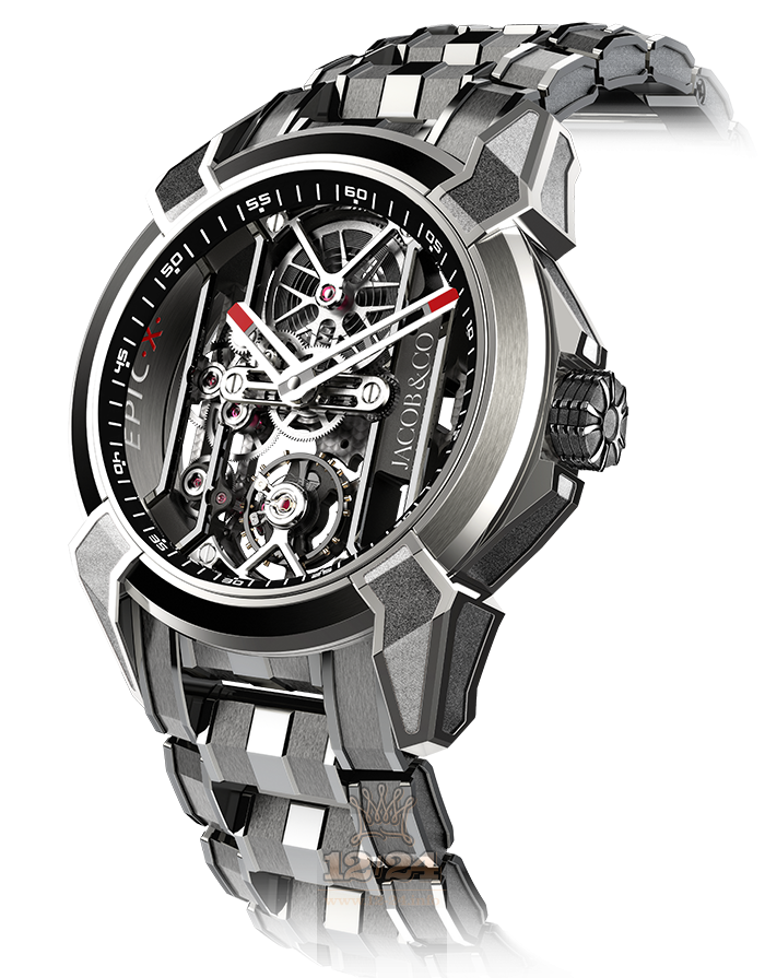Jacob & Co Gents Collection Watch EX100.20.PS.BW.A20AA 44 mm Titanium Case