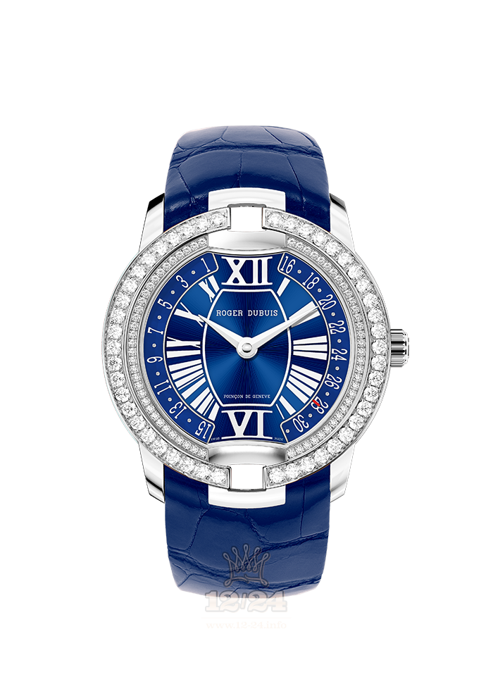 Roger Dubuis Velvet Watch RDDBVE0058 36 mm White gold Case Dark blue Dial