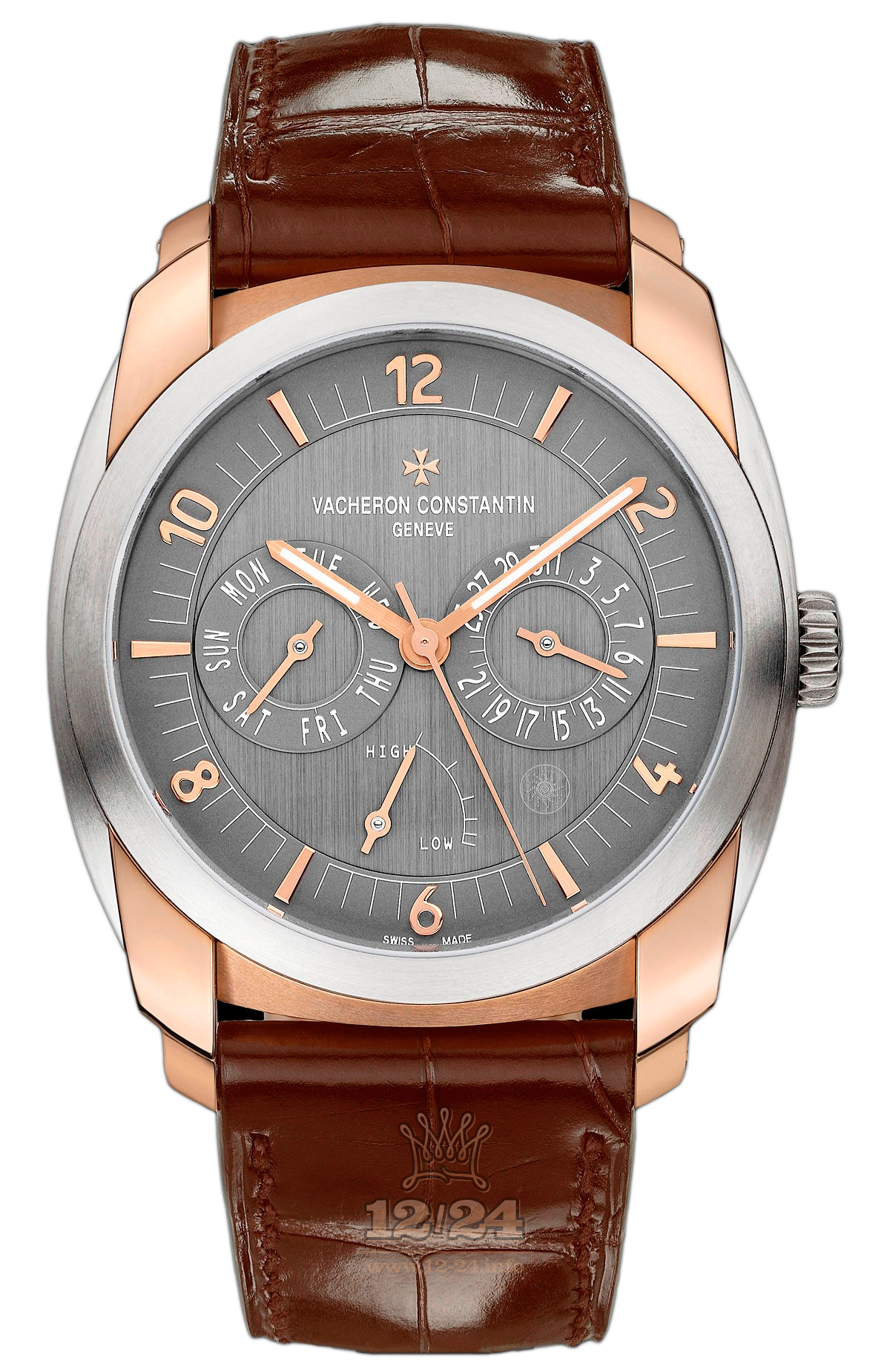 Vacheron Constantin Quai De L Ile Watch 85050/000R-I022I 41 mm Pink gold Titanium Case Gray Dial