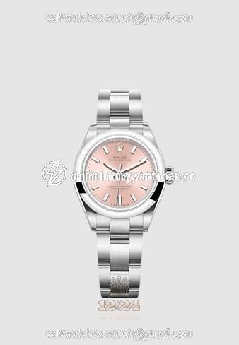 Rolex Oyster Perpetual Watch 276200-0004 28 mm Stainless steel Case Pink Dial
