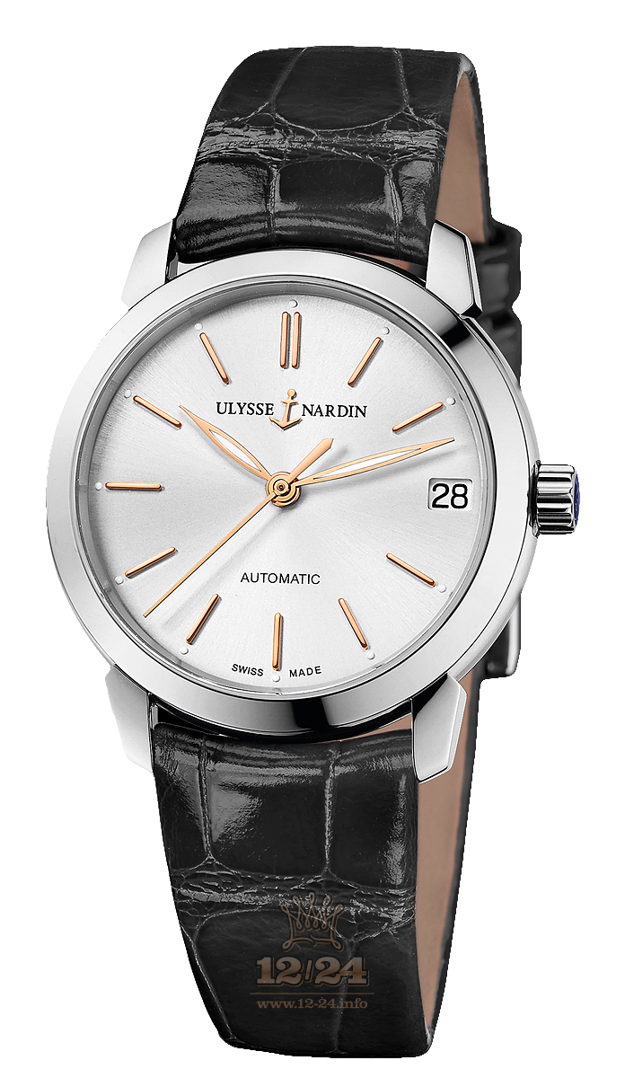 Ulysse Nardin Classic Watch 8103-116-2/91 31 mm Stainless steel Case Silver Dial
