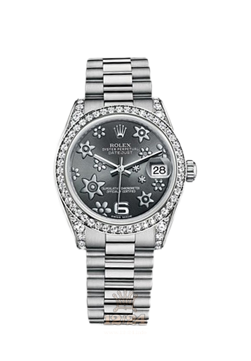 Rolex Datejust Watch 178159-0053 31 mm White gold Case Gray Painted Dial