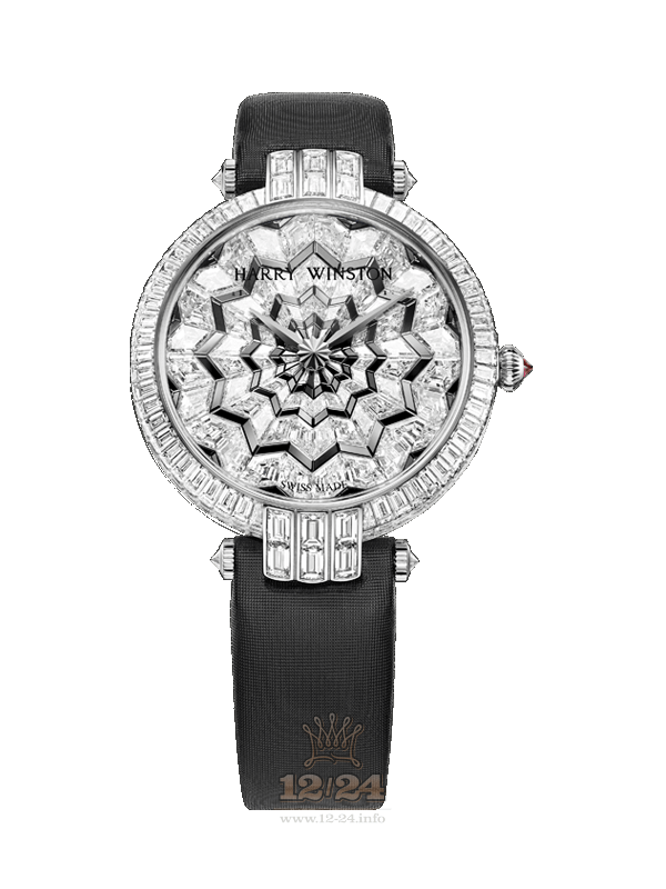 Harry Winston High Jewelry Timepieces Watch PRNAHM36WW006 36 mm White gold Case Black Silver Dial