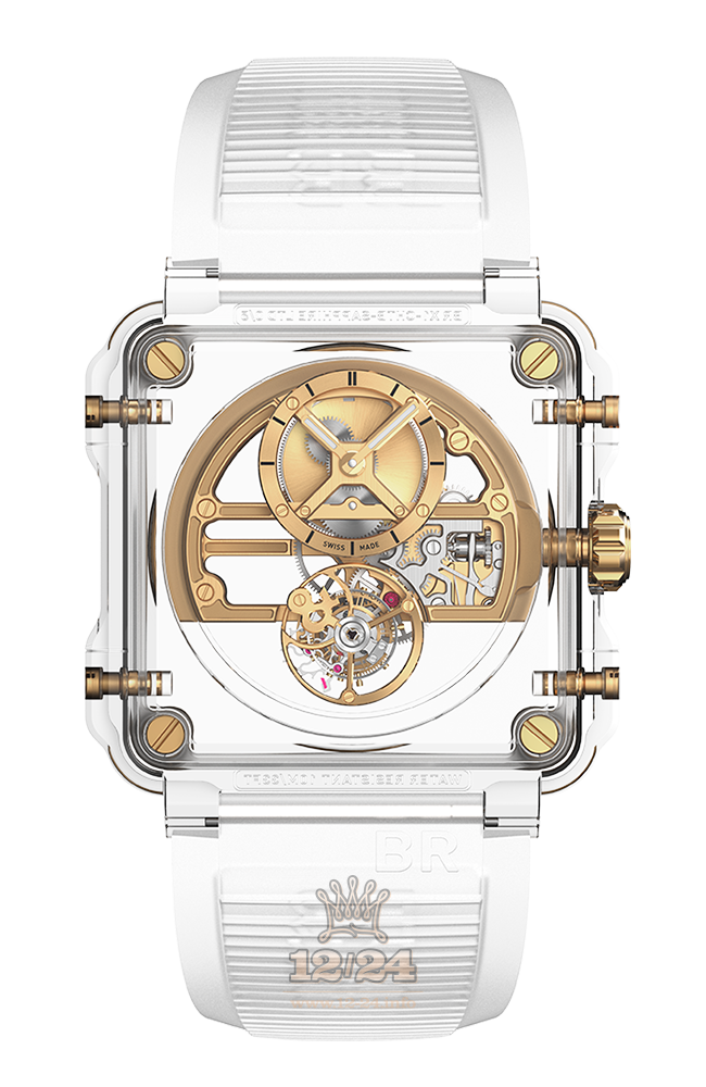 Bell & Ross Experimental Watch BRX1-SKTB-SAGLD 45 mm Sapphire Case Golden Dial