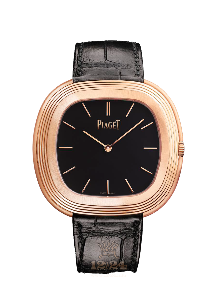 Piaget Black Tie Watch G0A42236 45 mm Pink gold Case Black Dial