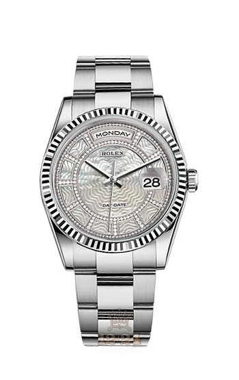 Rolex Day-Date Watch 118239-0281 36 mm White gold Case White Dial