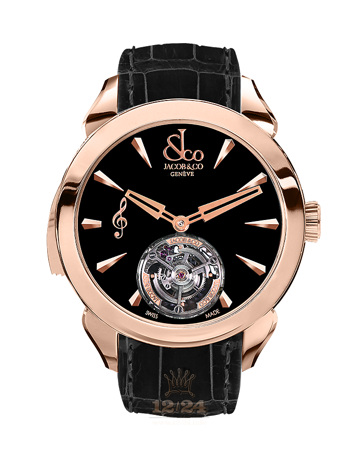 Jacob & Co Grand Complication Masterpieces Watch PT500.40.NS.MK.A 43 mm Pink gold Case Black Dial