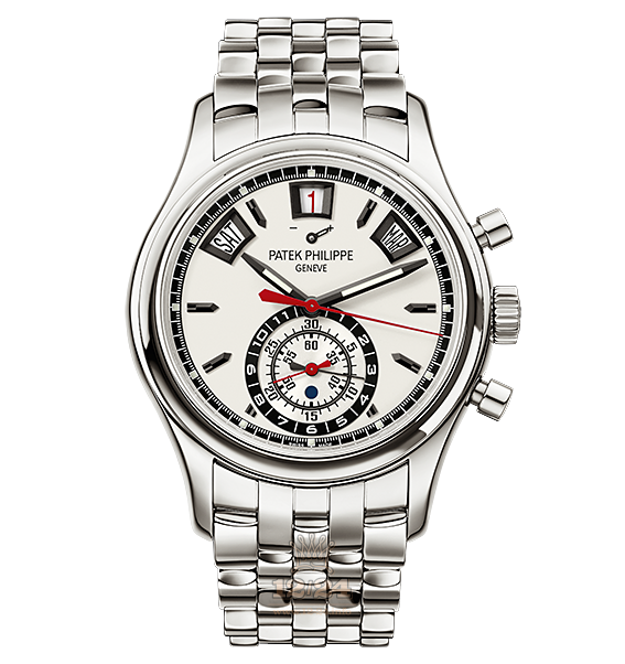 Patek Philippe Complications Watch 5960/1A-001 40 mm Stainless steel Case Silver Dial