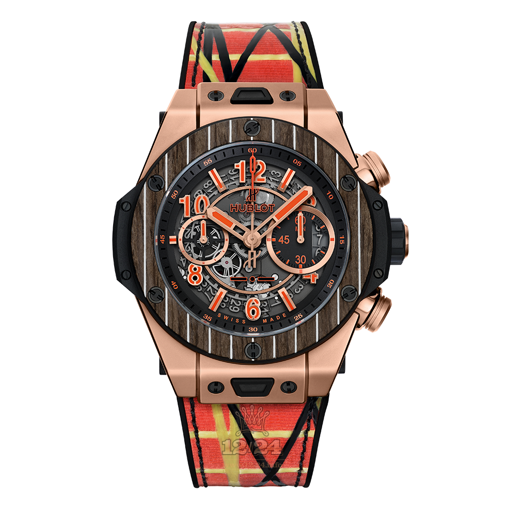 Hublot Big Bang Watch 411.OQ.1189.NR.ITI18 45 mm Pink gold Case Black Dial