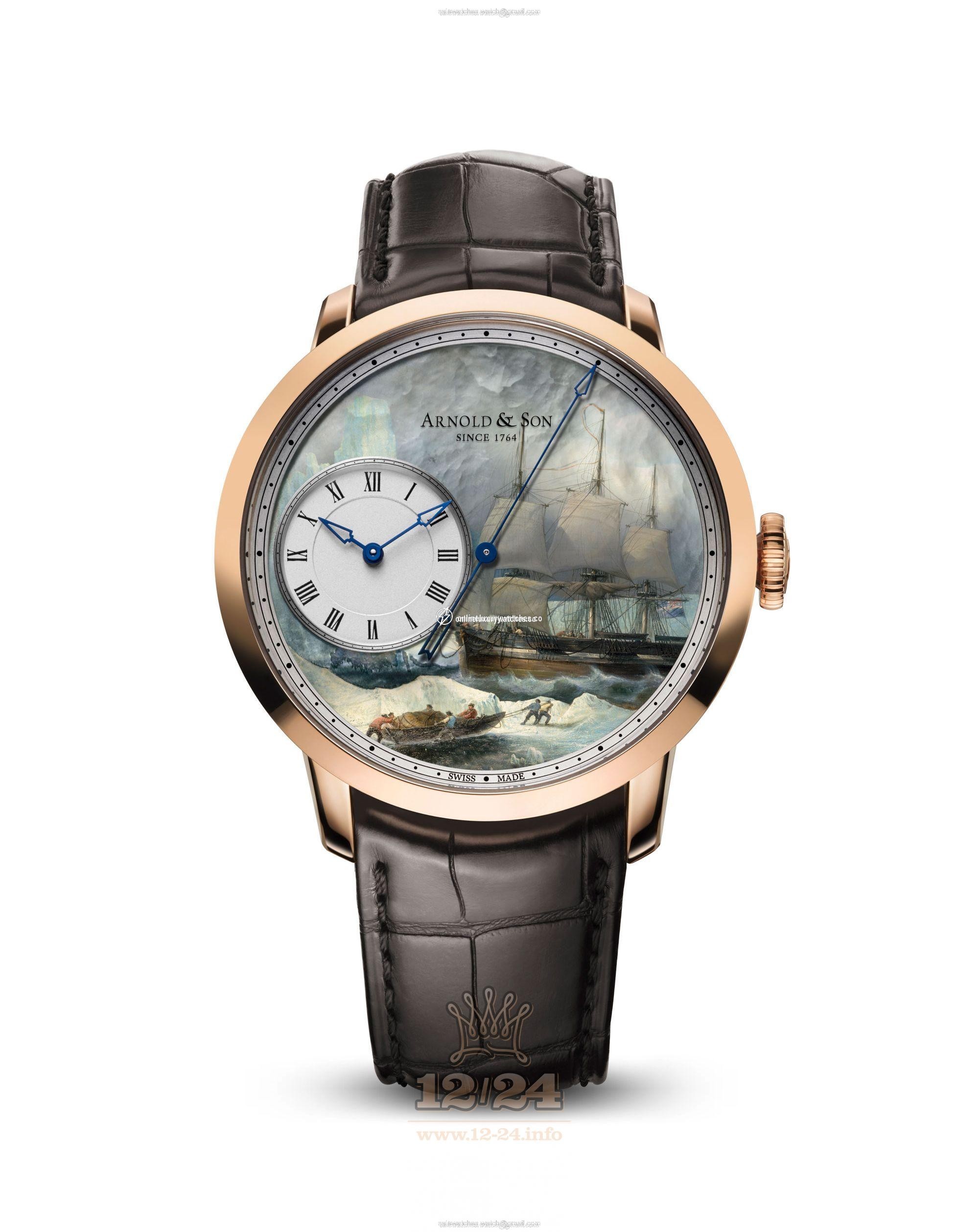 Arnold Son Instrument Collection Watch 1ARAP.M06A.C120P 44 mm Pink gold Case Painted Dial