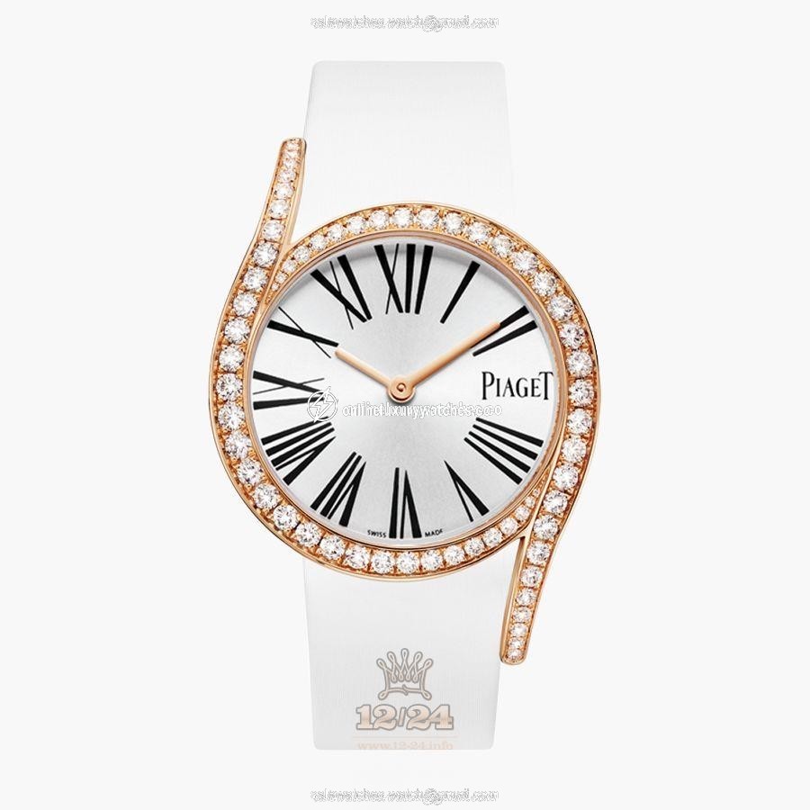 Piaget Limelight Watch G0A39167 38 mm Pink gold Case Silver Dial