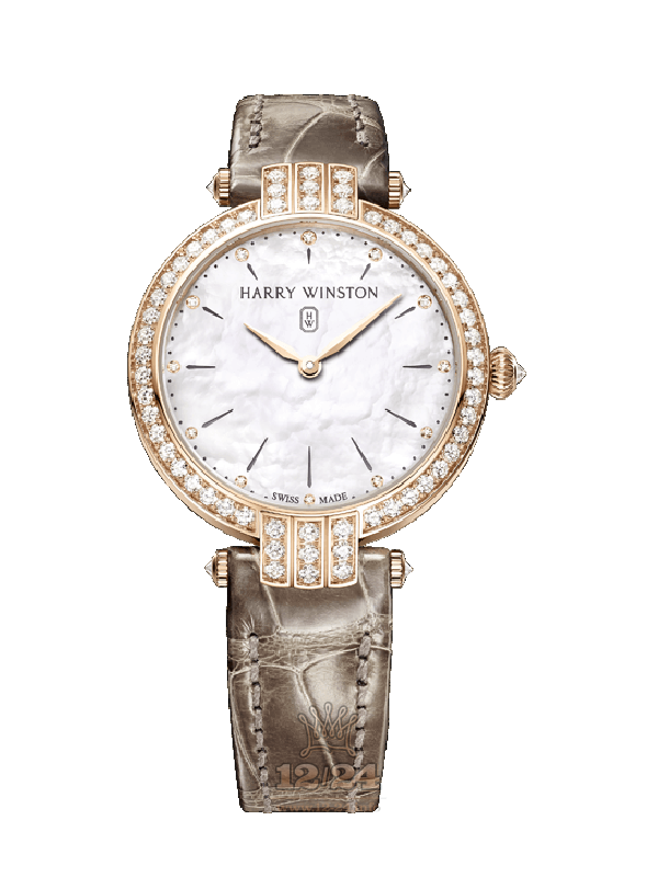 Harry Winston The Premier Collection Watch PRNQHM31RR001 31 mm Pink gold Case White Dial