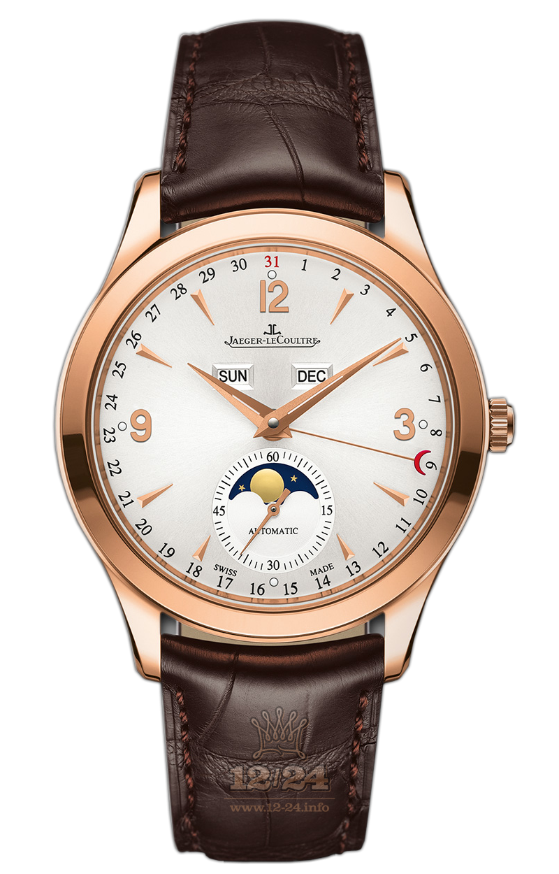 Jaeger-LeCoultre Master Watch 1552520 39 mm Pink gold Case Silver Dial