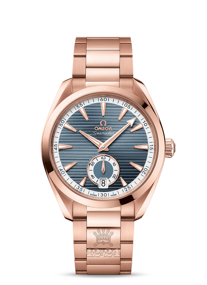 Omega Seamaster Watch 220.50.41.21.03.001 41 mm Pink gold Case Dark blue Dial
