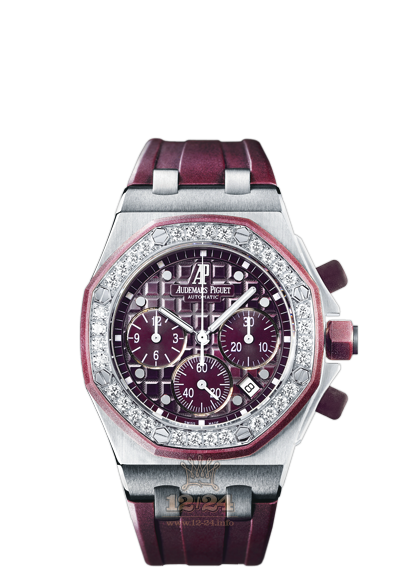 Audemars Piguet Royal Oak Offshore Watch 26048SK.ZZ.D066CA.01 37 mm Stainless steel Case Purple Dial