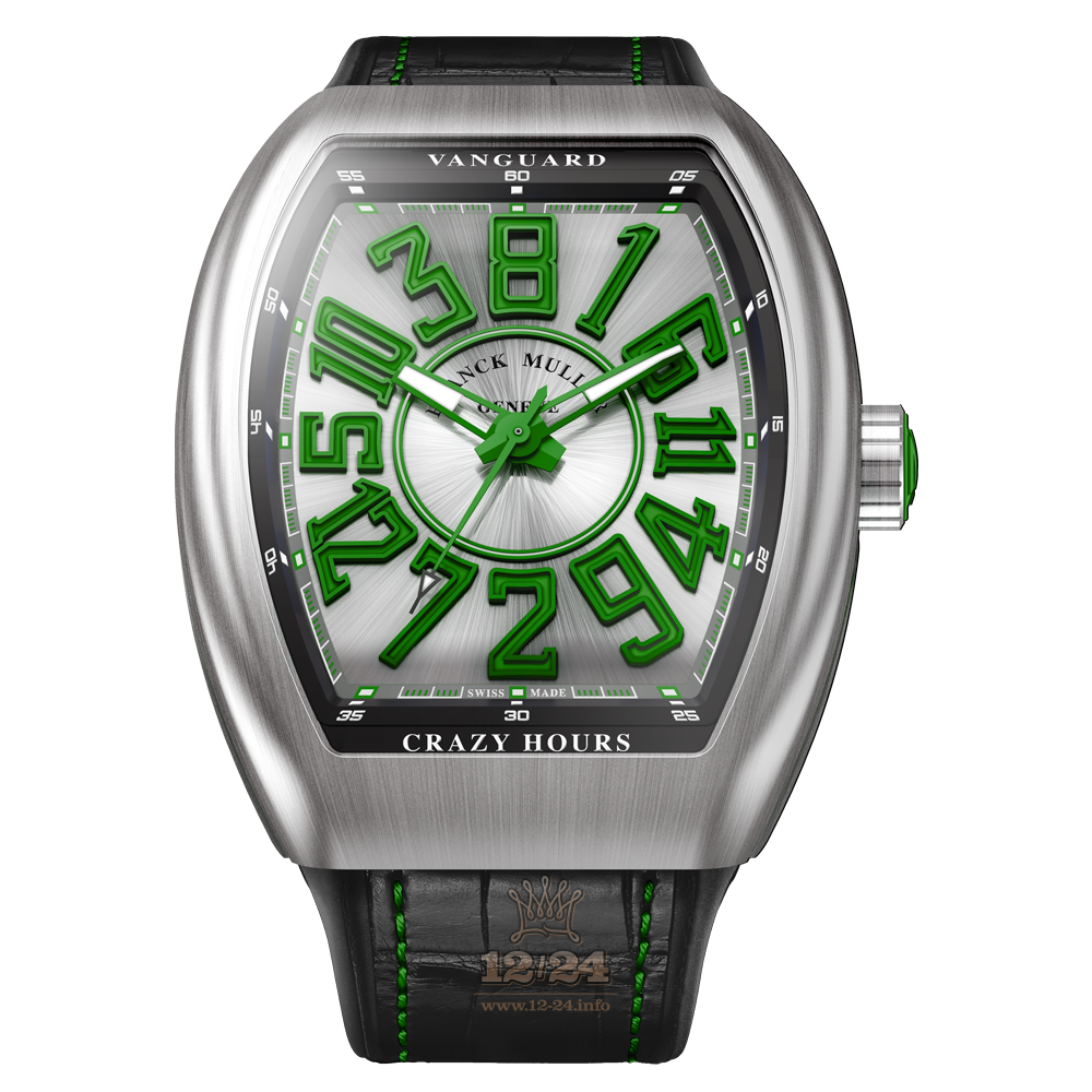 Franck Muller Vanguard Watch V 45 CH BR VR 45 mm Stainless steel Case Gray Silver Dial