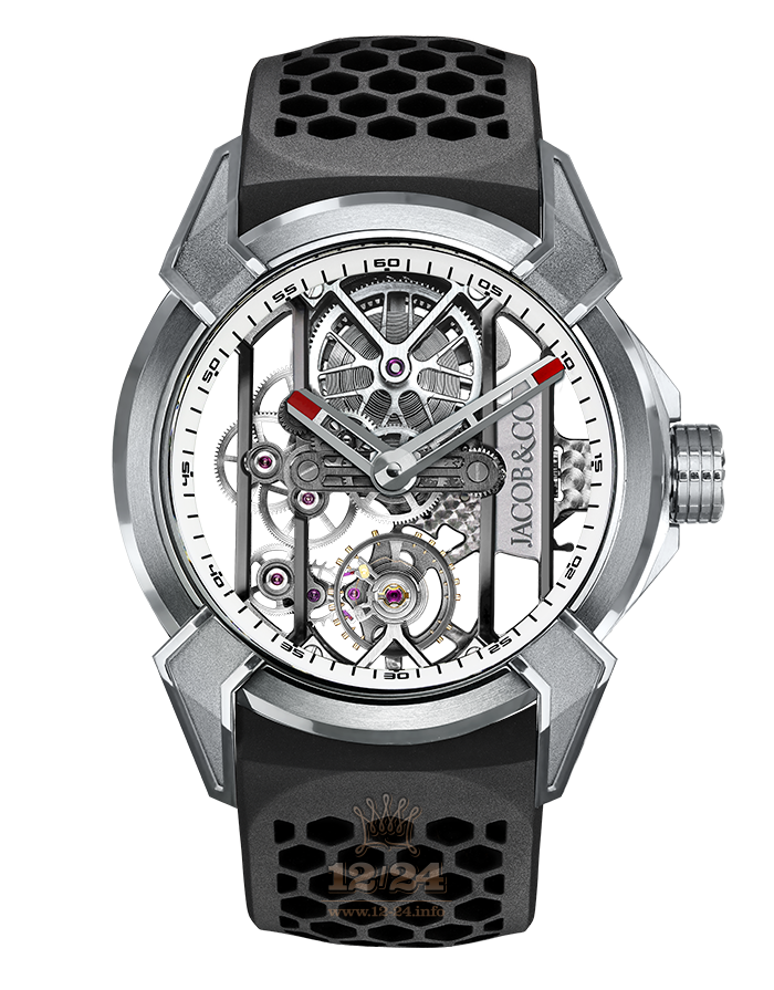 Jacob & Co Gents Collection Watch EX100.20.PS.WB.A 44 mm Titanium Case