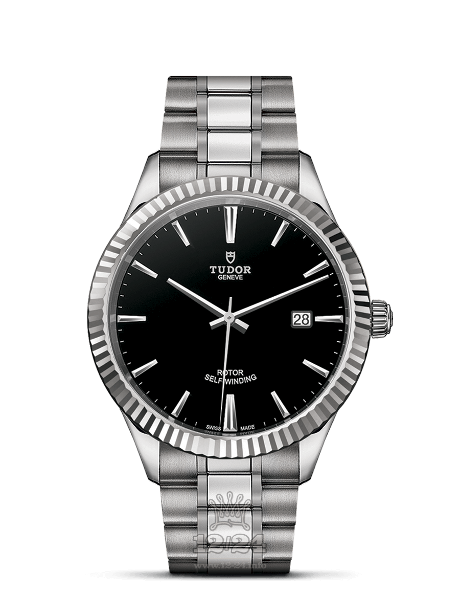 Tudor Style Watch M12710-0003 41 mm Stainless steel Case Black Dial