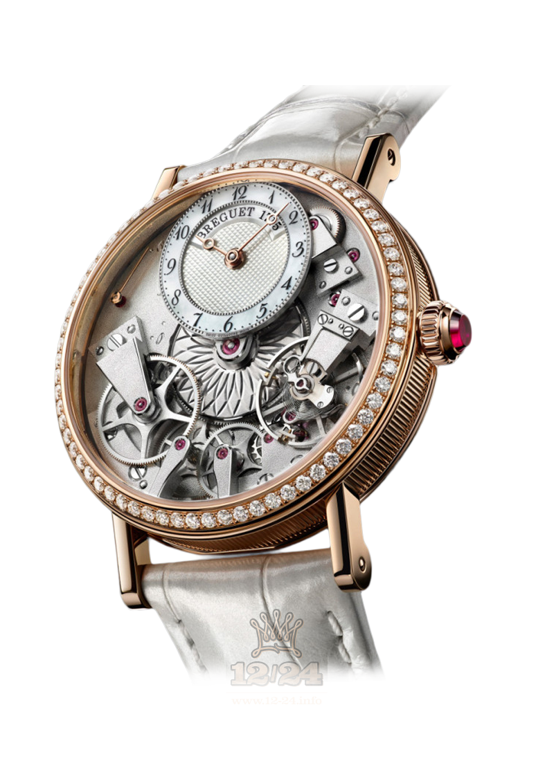 Breguet Tradition Watch 7038BR/18/9V6 37 mm Pink gold Case White Dial