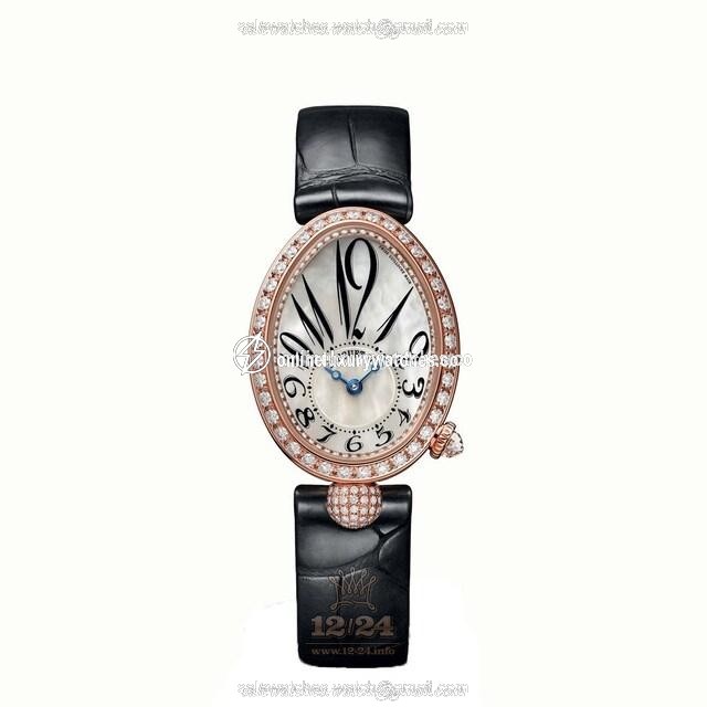 Breguet Reine de Naples Watch 8928BR5W944DD0D 33 mm Pink gold Case White Dial
