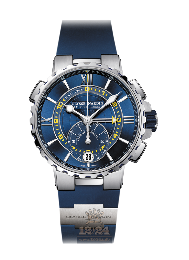Ulysse Nardin Marine Watch 1553-155-3/43 44 mm Stainless steel Case Dark blue Dial