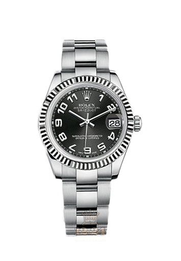 Rolex Datejust Watch 178274-0064 31 mm Steel / White gold Case Black Dial