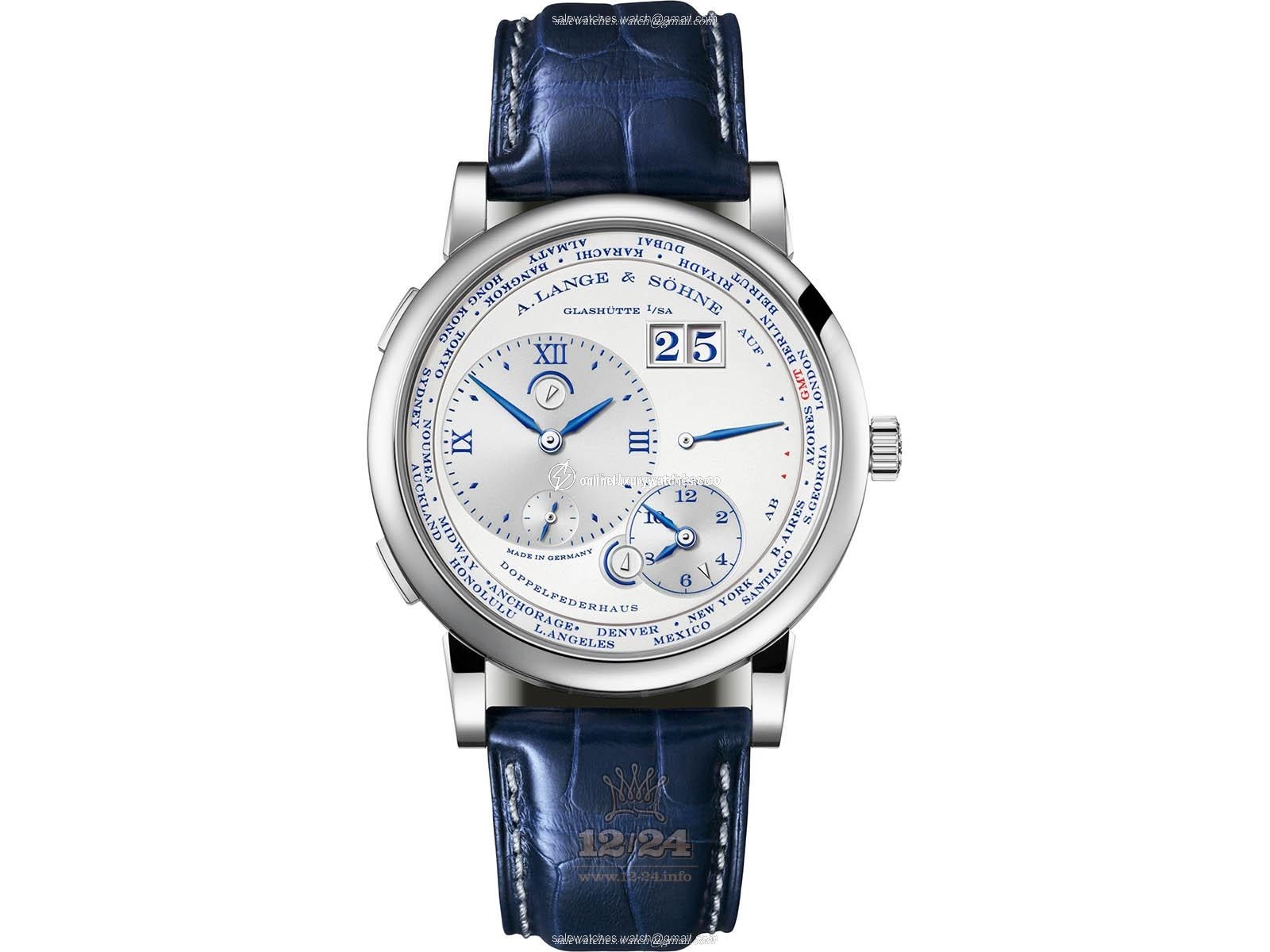 A.Lange & Sohne Lange 1 Watch 116.066 42 mm White gold Case Silver Dial