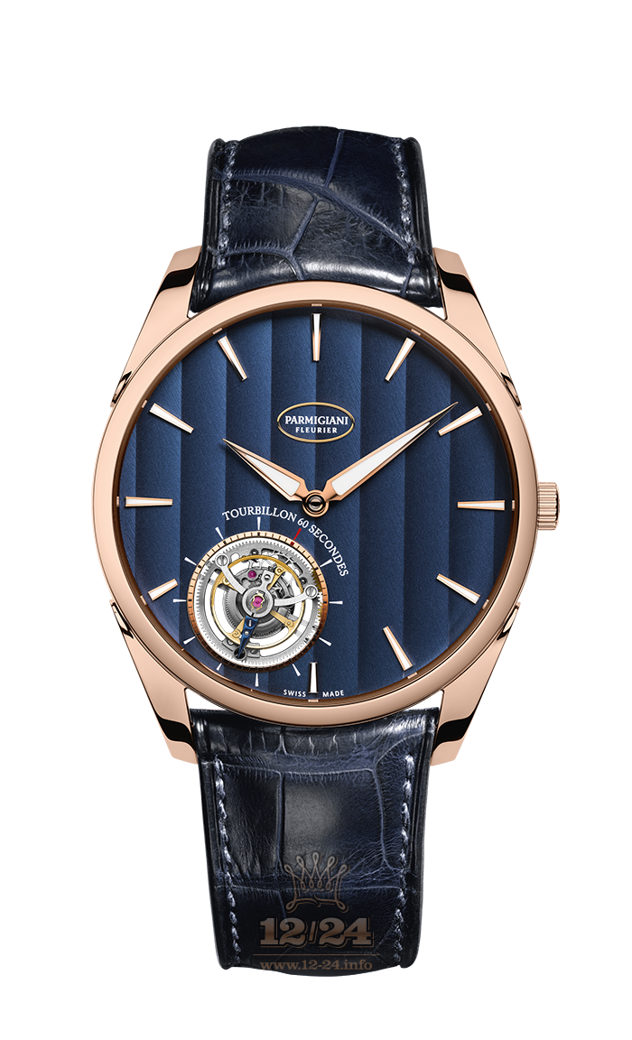 Parmigiani Fleurier Tonda Watch PFH279-1000600-HA3141 40 mm Pink gold Case Dark blue Dial