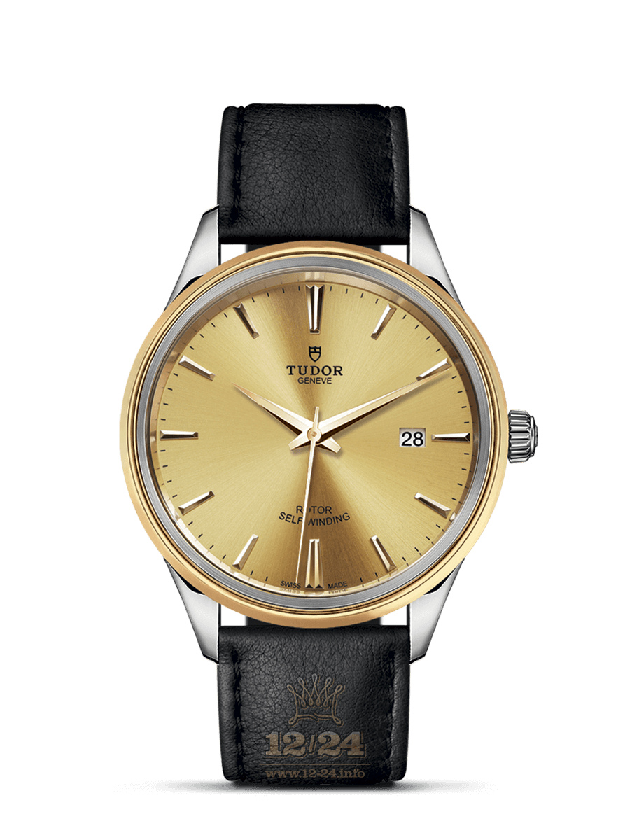 Tudor Style Watch M12703-0007 41 mm Stainless steel Yellow gold Case Golden Dial