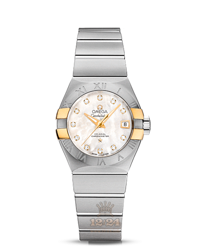 Omega Constellation Watch 123.20.27.20.55.005 27 mm Steel / Yellow gold Case White Dial