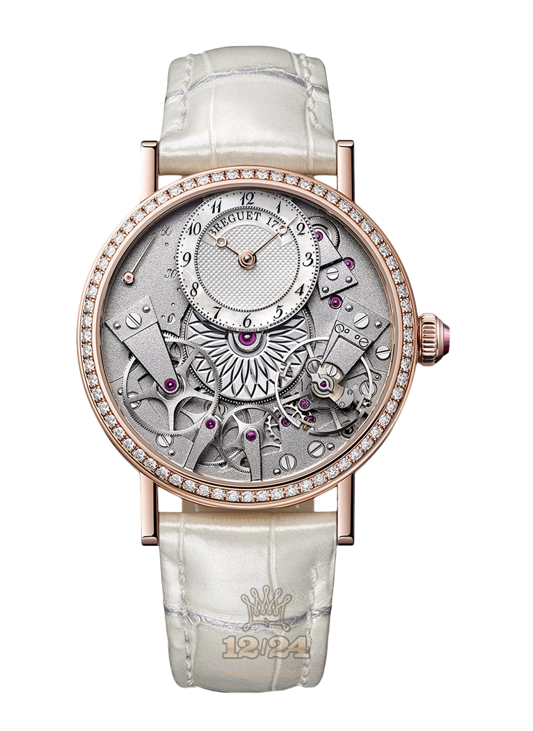 Breguet Tradition Watch 7038BR/18/9V6/D00D 37 mm Pink gold Case White Dial