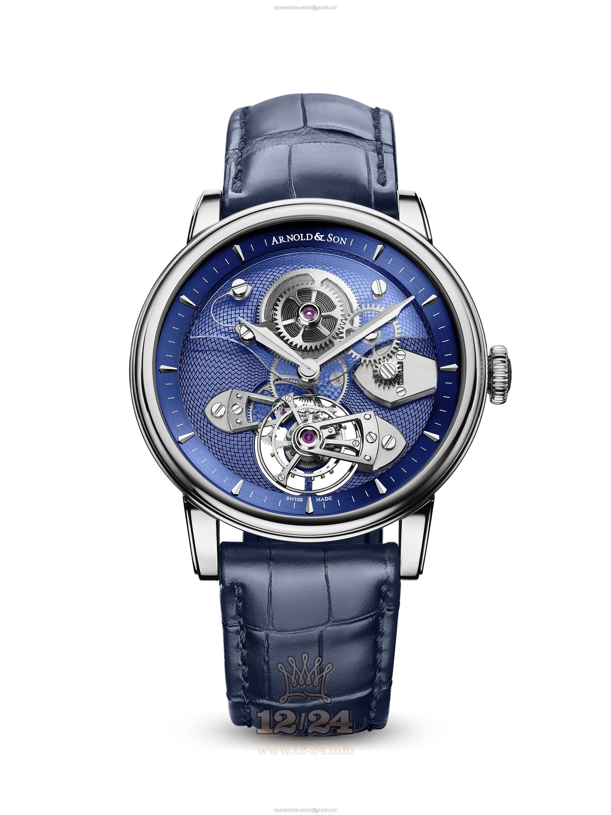Arnold Son Royal Collection Watch 1SJAW.V01A.C129W 44 mm White gold Case Dark blue Dial
