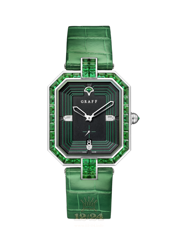 Graff Graff Vendome Watch VDM40WGEL 40 mm White gold Case Black Green Dial