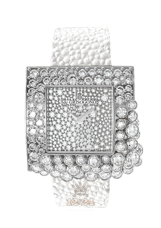 de Grisogono Sugar Watch S-S12 White gold Case Silver Dial