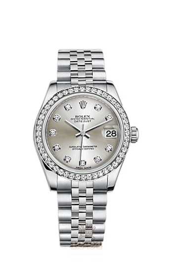 Rolex Lady-Datejust Watch 178384-0003 31 mm Steel / White gold Case Silver Dial