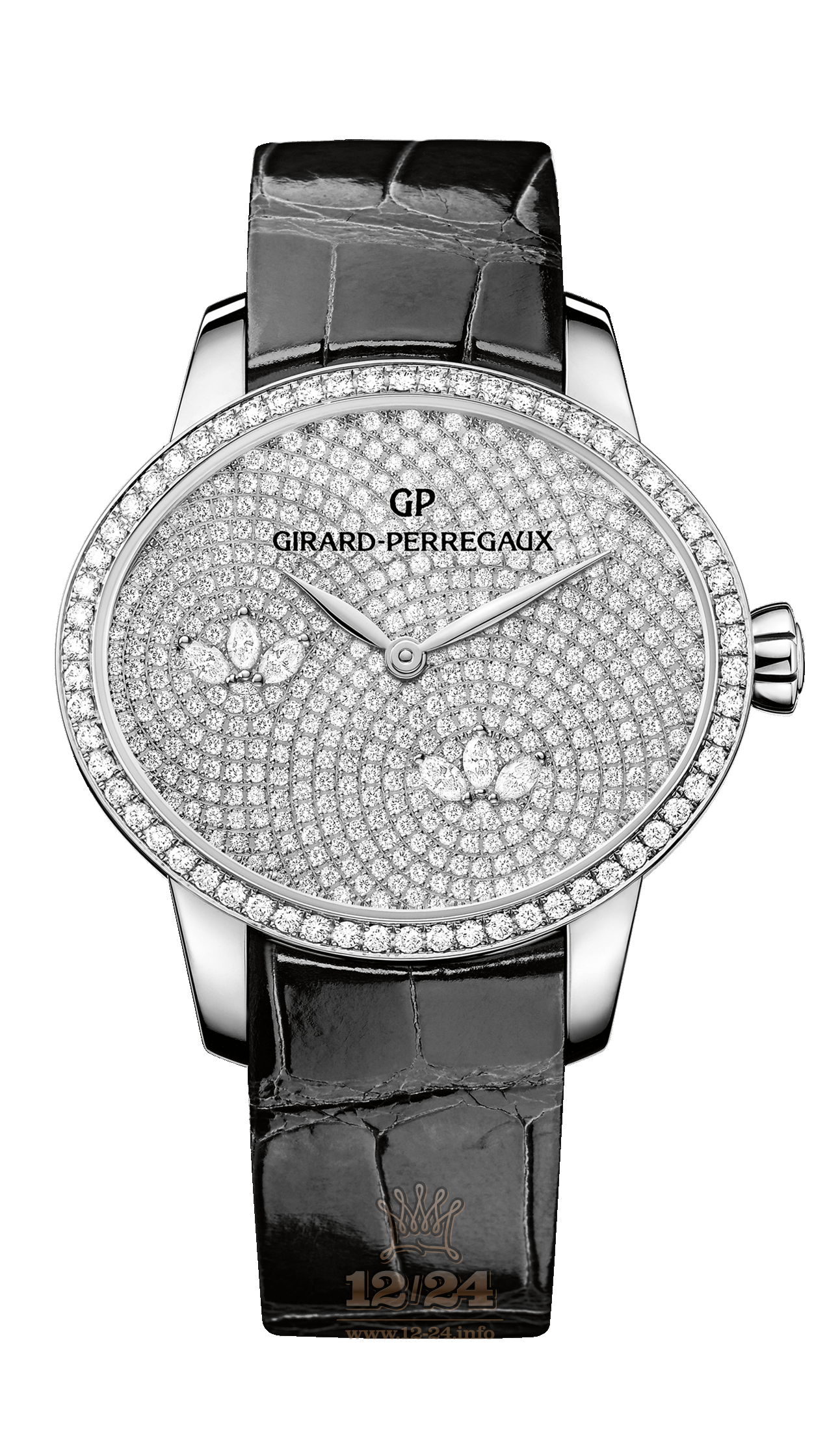 Girard Perregaux Cats Eye Watch 80489D53A1B1-CK6A 35 mm White gold Case Silver Dial
