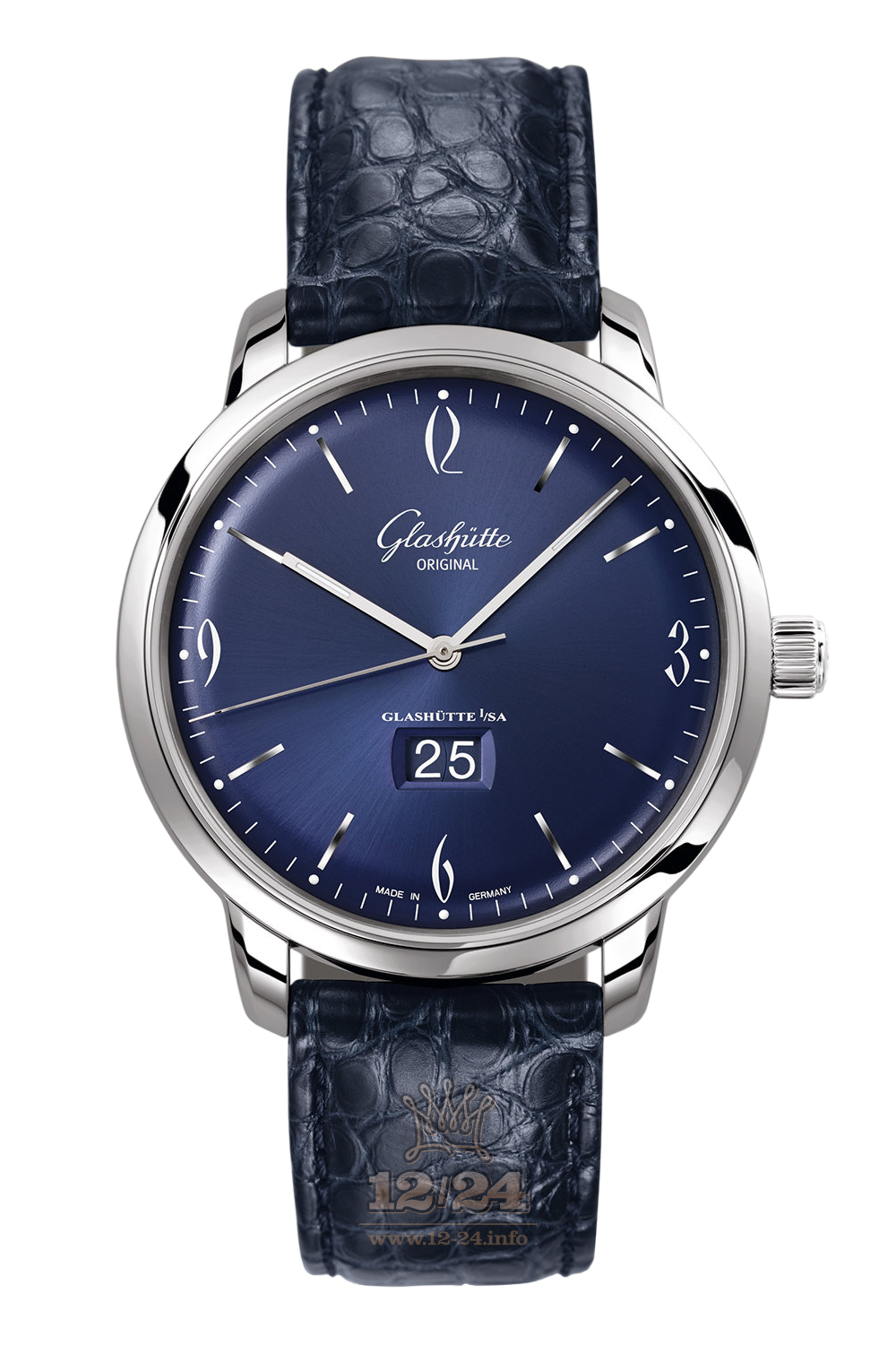 Glashutte Vintage Watch 2-39-47-06-02-04 42 mm Stainless steel Case Dark blue Dial