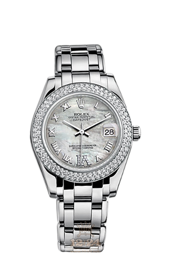 Rolex Pearlmaster Watch 81339-0067 34 mm White gold Case White Dial