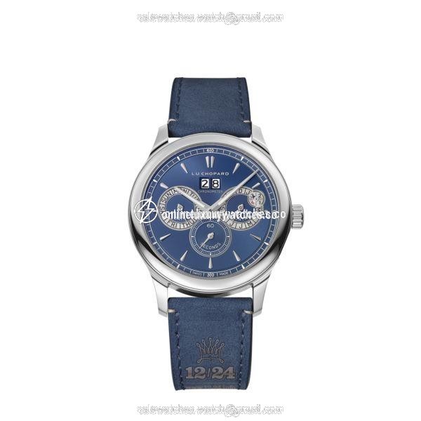 Chopard L.U.C Watch 168561-3003 43 mm Stainless steel Case Dark blue Dial