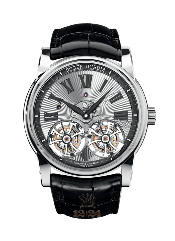 Roger Dubuis Hommage Watch RDDBHO0562 45 mm White gold Case Gray Silver Dial