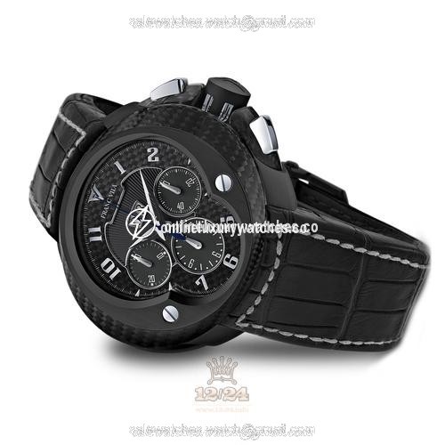 Franc Vila Cobra Watch 8E.DLC.207 45 mm Titanium DLC coating Case Black Dial