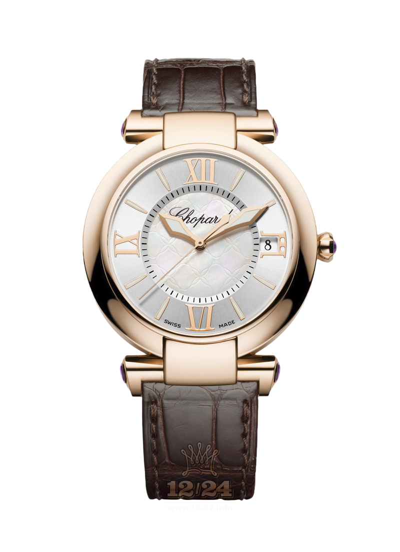 Chopard Imperiale Watch 384241-5001 40 mm Pink gold Case Silver Dial