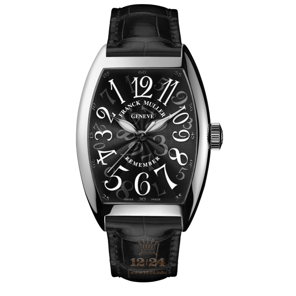 Franck Muller Cintree Curvex Watch 7880 B SC AT REM 50 mm Stainless steel Case Black Dial