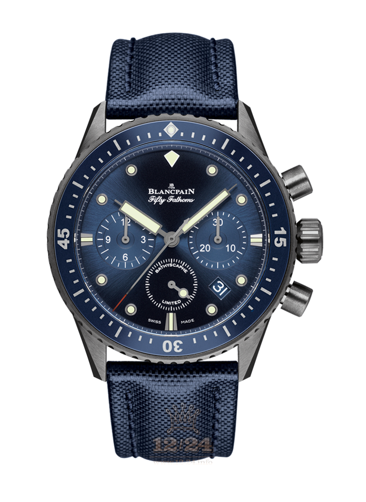 Blancpain Fifty Fathoms Watch 5200-0240-52A 44 mm Ceramics Case Dark blue Dial