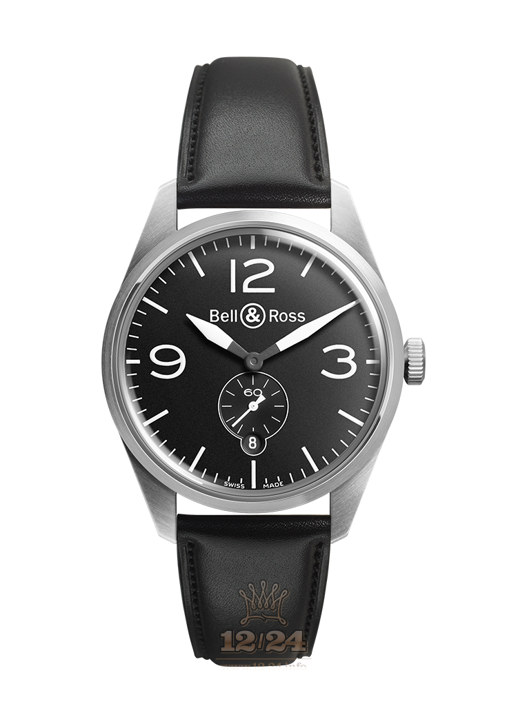 Bell & Ross Vintage Watch BRV123-BL-ST/SCA 41 mm Stainless steel Case Black Dial