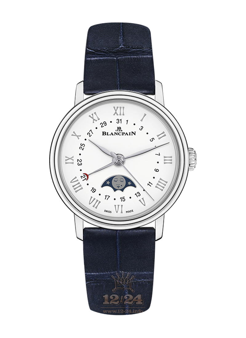 Blancpain Villeret Watch 6106-1127-55A 29 mm Stainless steel Case White Dial