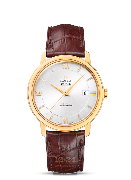 Omega Prestige Watch 424.53.40.20.52.001 40 mm Yellow gold Case Silver Dial