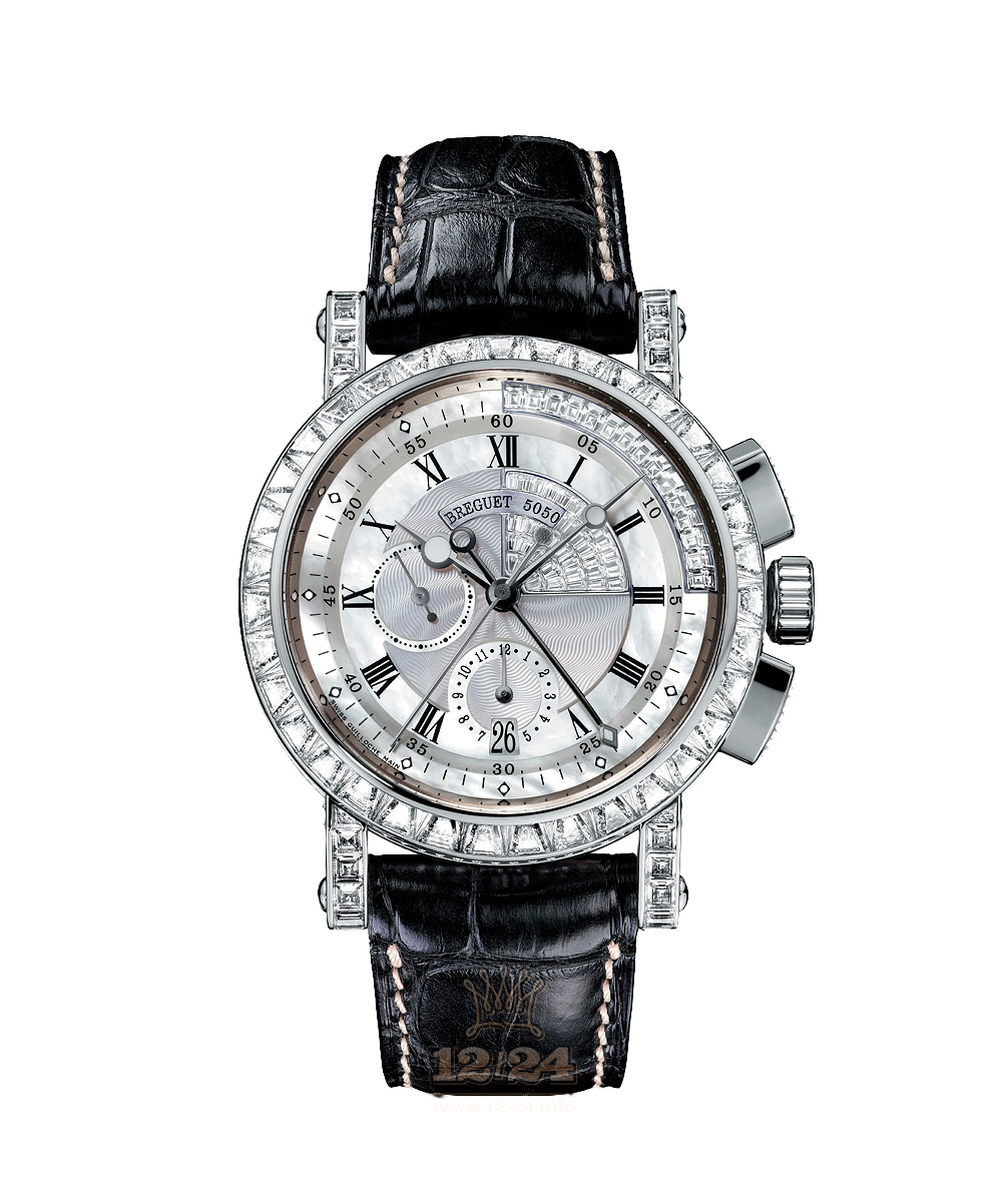 Breguet Marine Watch 5829BB/8D/9ZU/DD0D 42 mm White gold Case Silver Dial