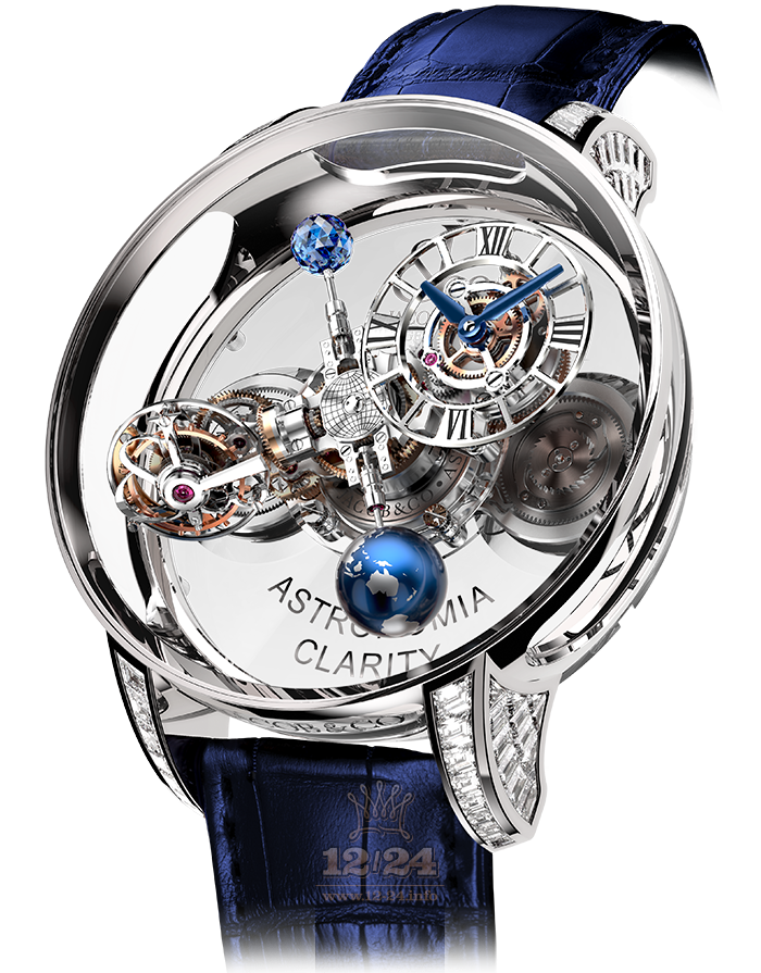Jacob & Co Grand Complication Masterpieces Watch AT820.30.BD.SB.A 50 mm White gold Sapphire Case